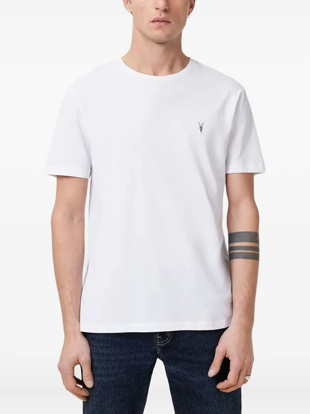 AllSaints Drie T-shirts met geborduurd logo Veelkleurig