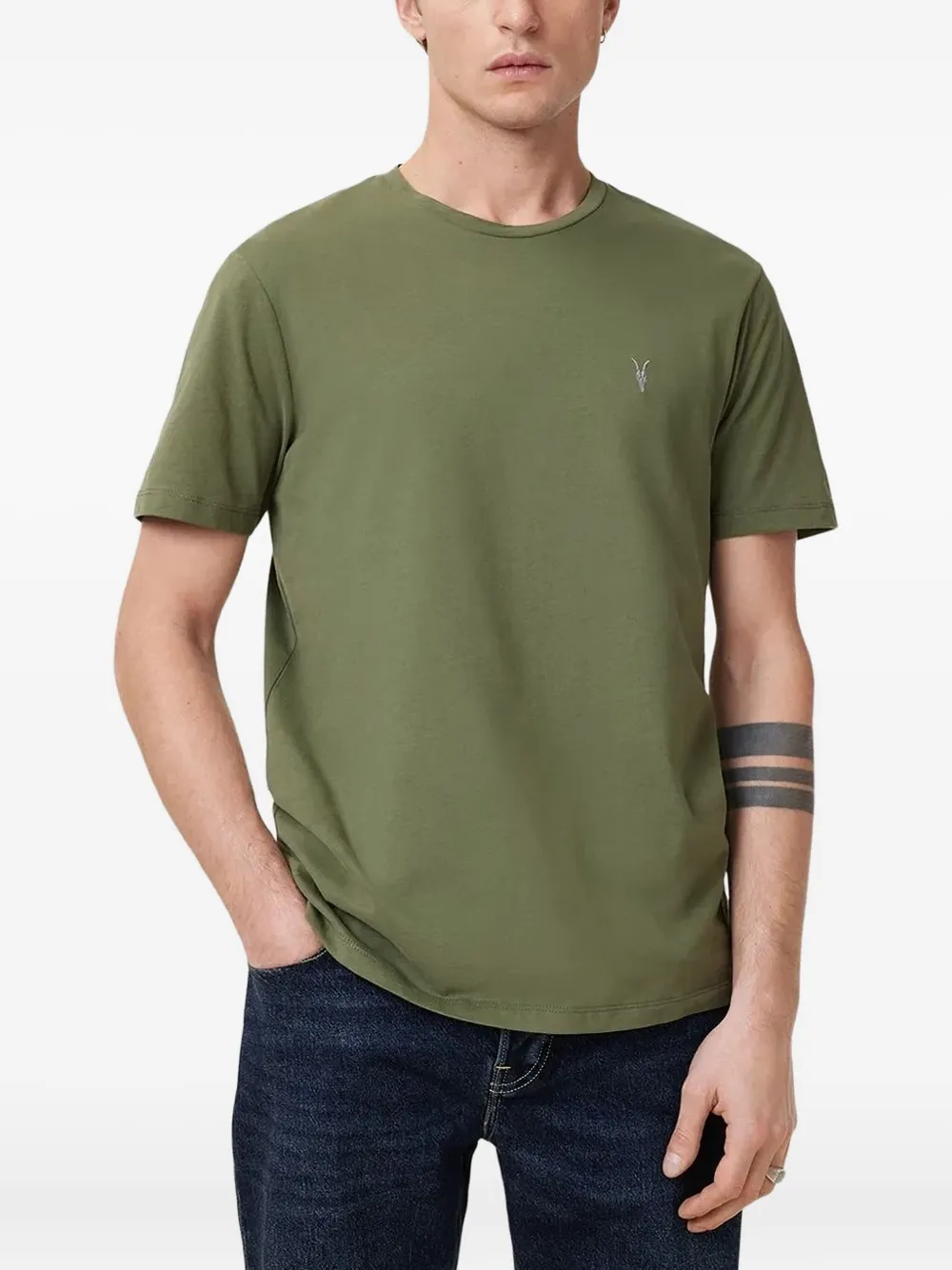AllSaints Drie T-shirts met geborduurd logo Veelkleurig