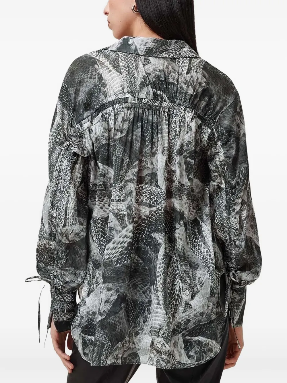 AllSaints Leyla shirt - Zwart