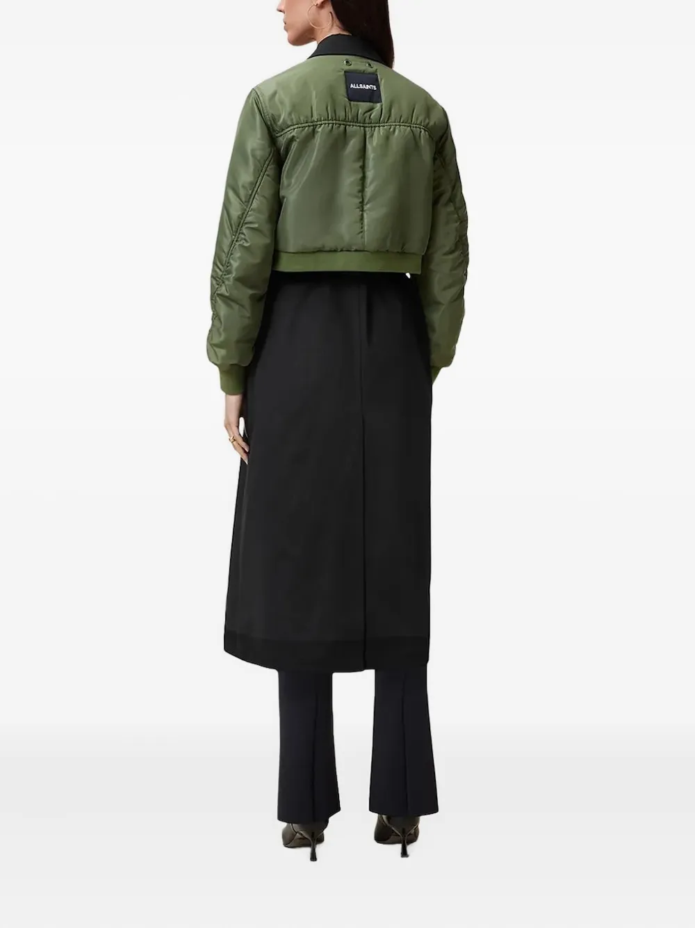 AllSaints Penni trenchcoat Zwart