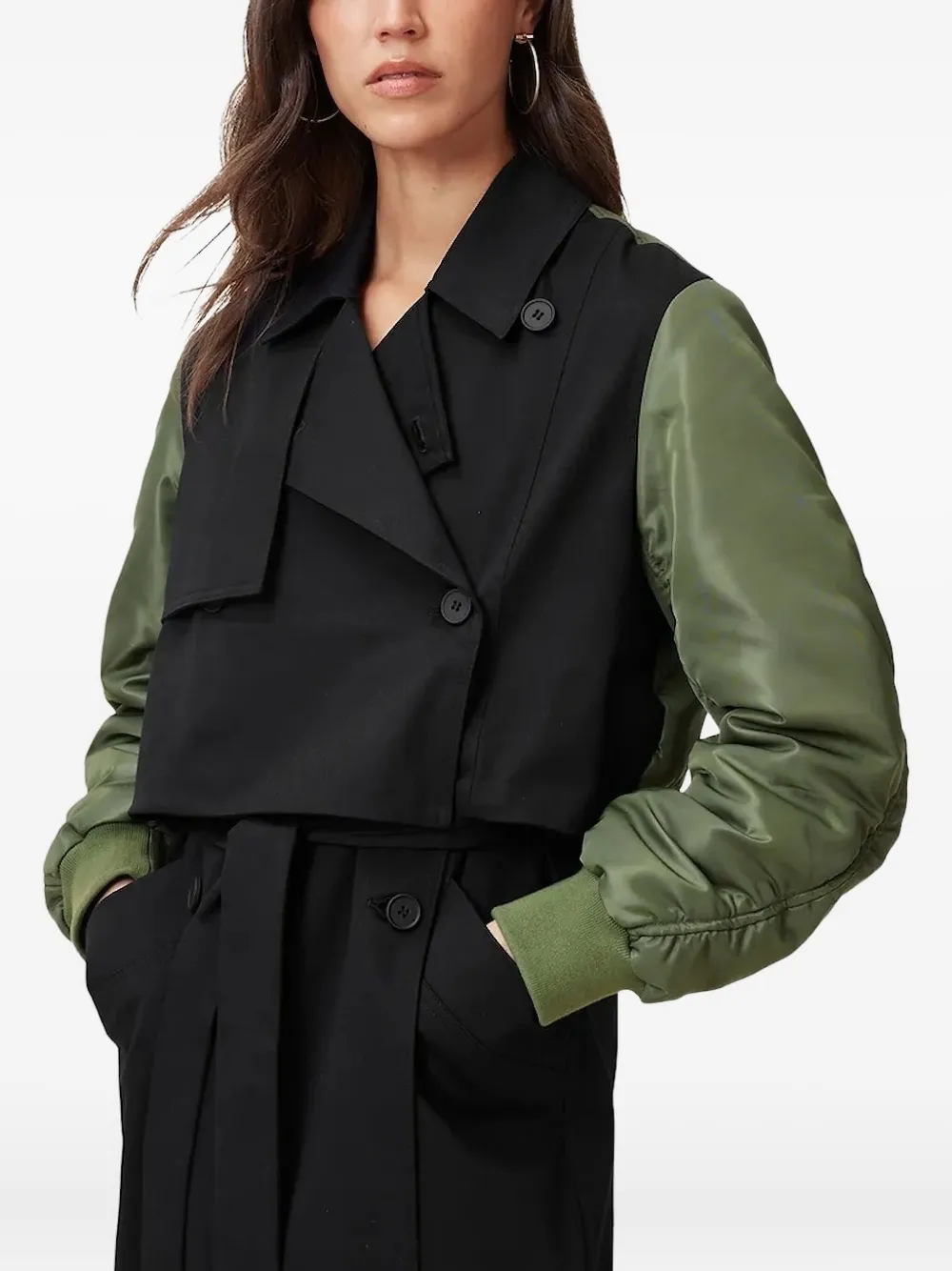 AllSaints Penni trenchcoat Zwart