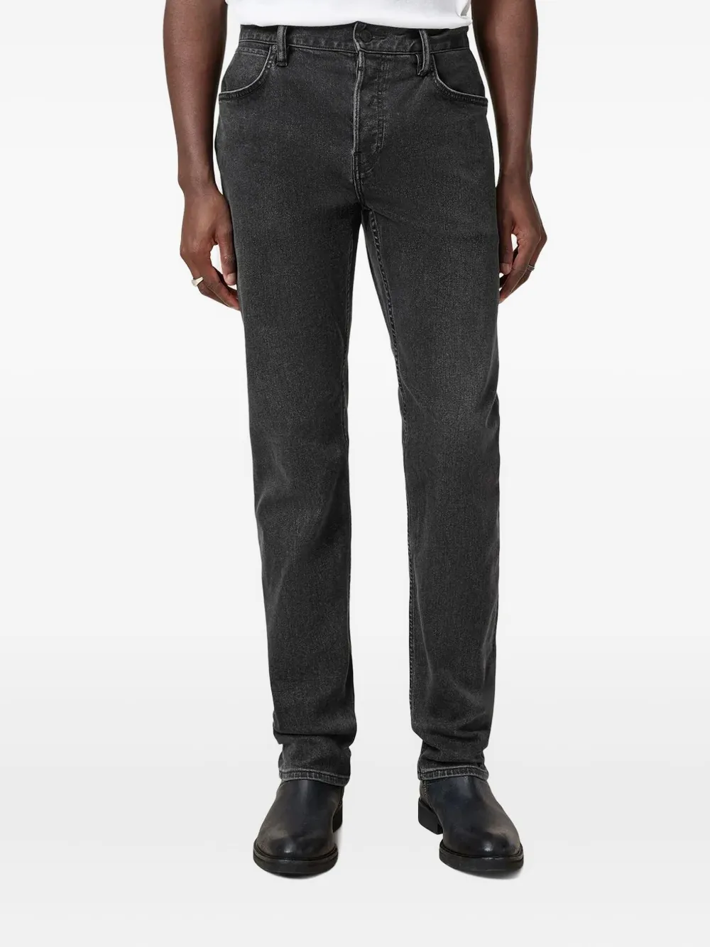 Allsaints Iggy Slim-cut Jeans In Black