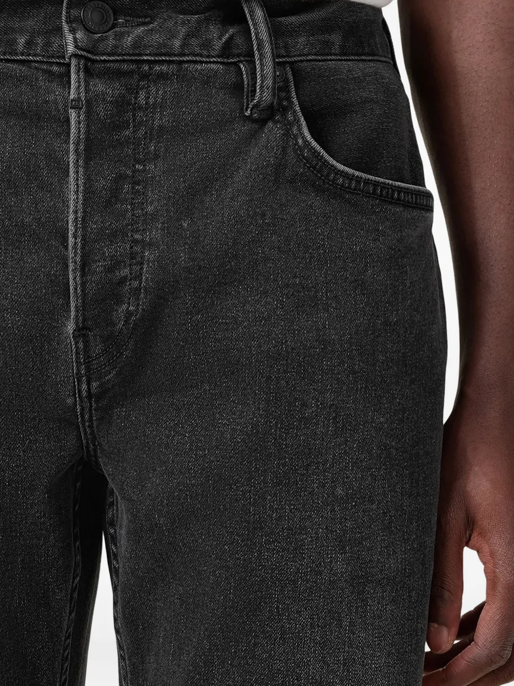 Allsaints Iggy Slim-cut Jeans In Black