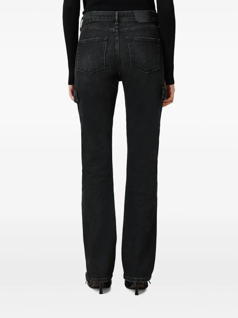 AllSaints Hollis jeans met cargozak Zwart