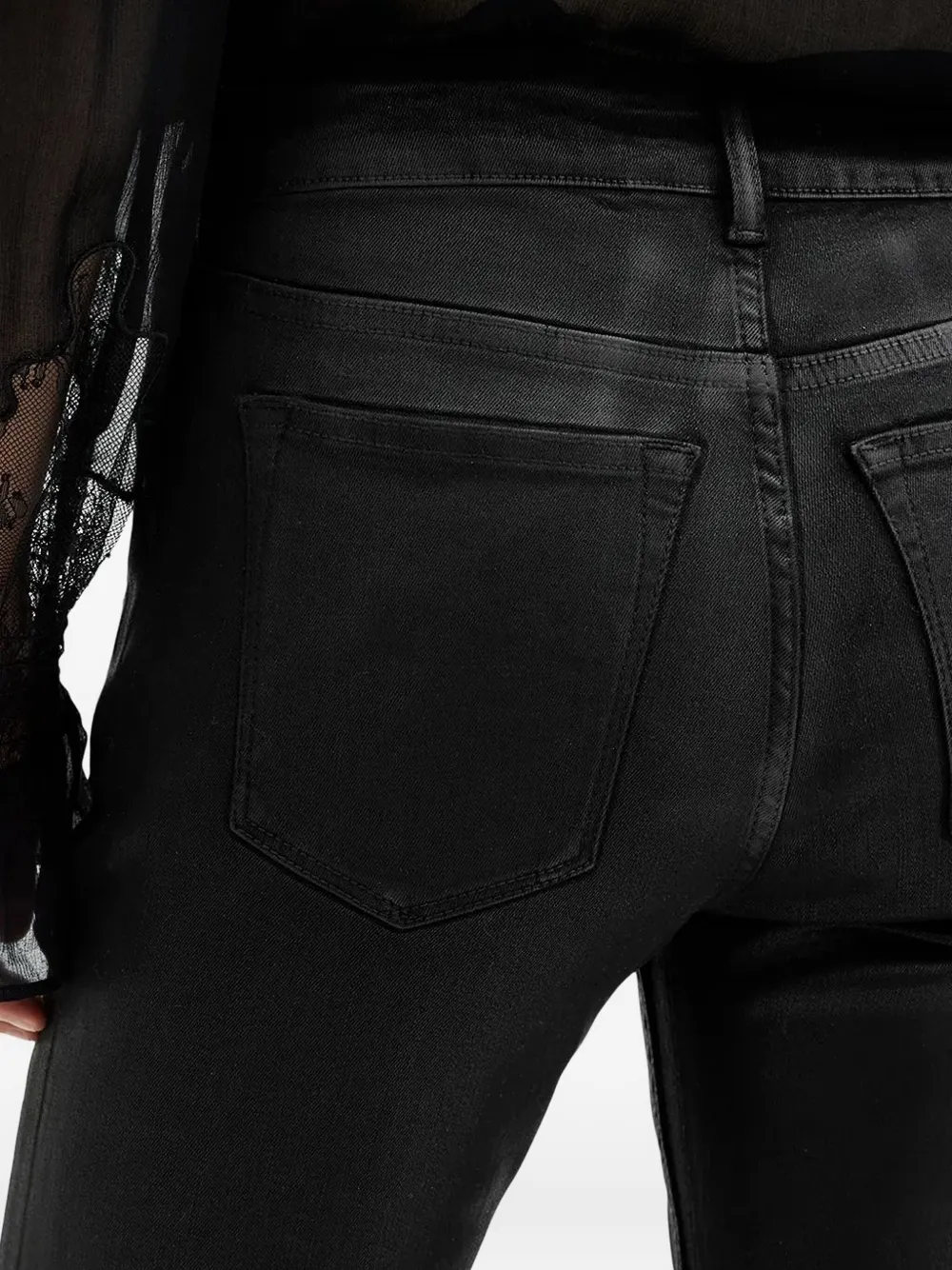 AllSaints Gecoate jeans Zwart