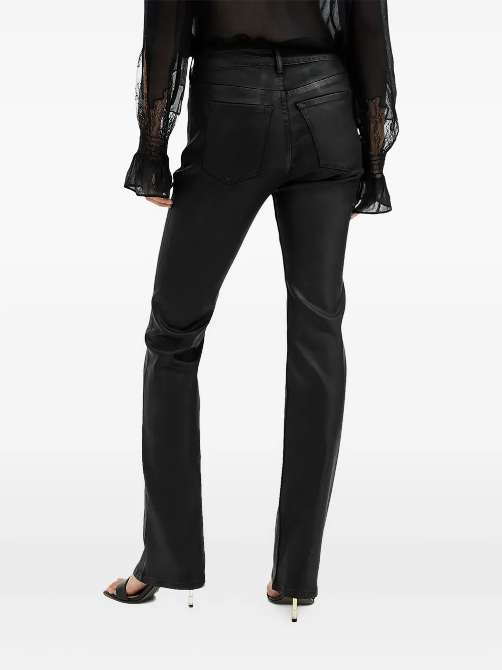 AllSaints Gecoate jeans Zwart