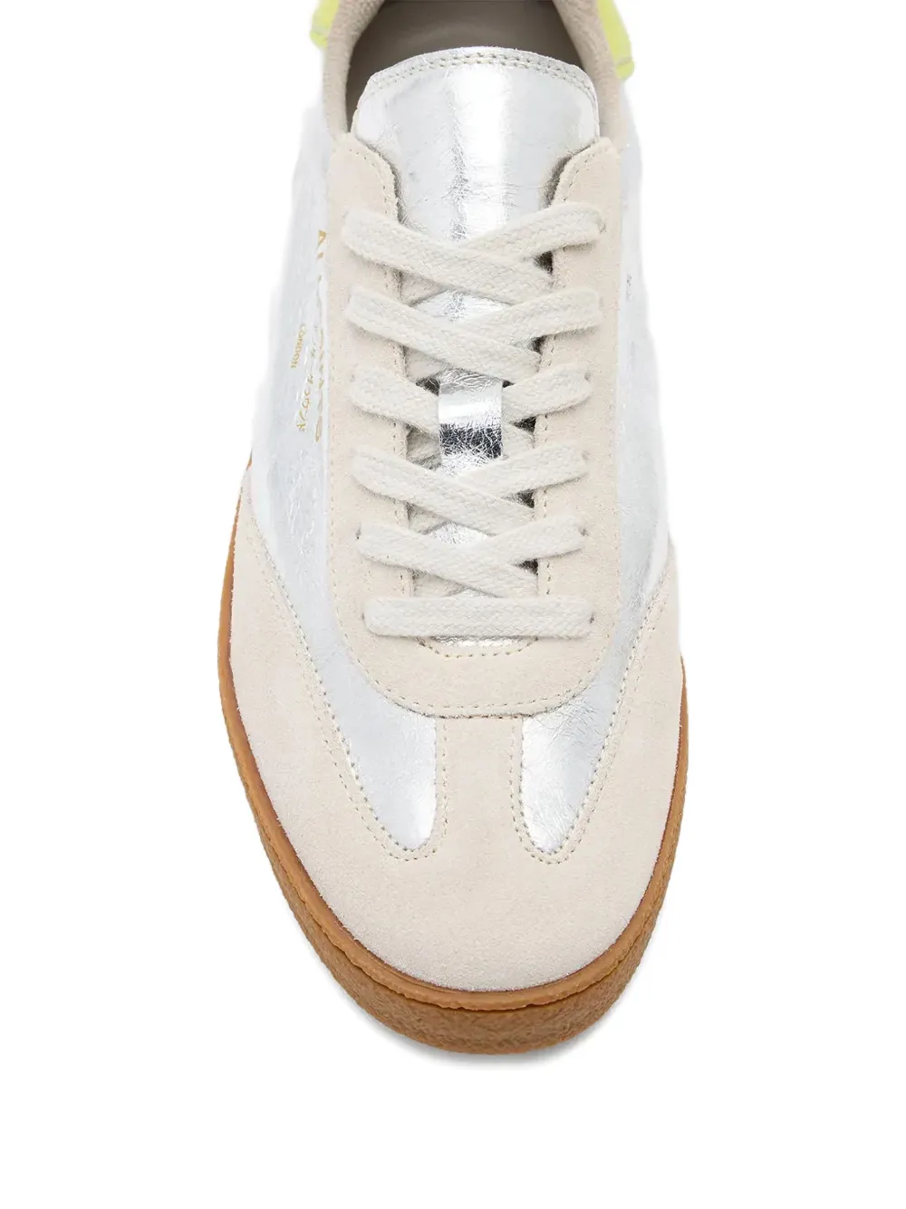 AllSaints leather-panelled sneakers Silver