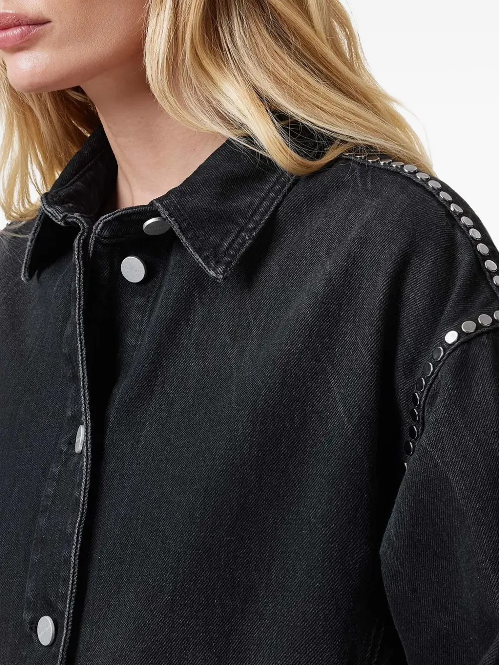 AllSaints Hettie denim jack Zwart