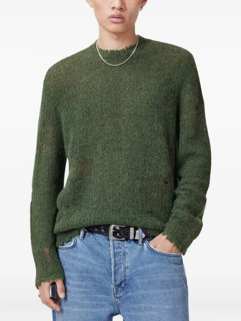 AllSaints frayed-detail knitwear sweater