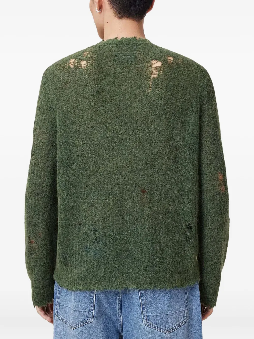 AllSaints frayed-detail knitwear sweater | Knitted Sweaters | Image 2