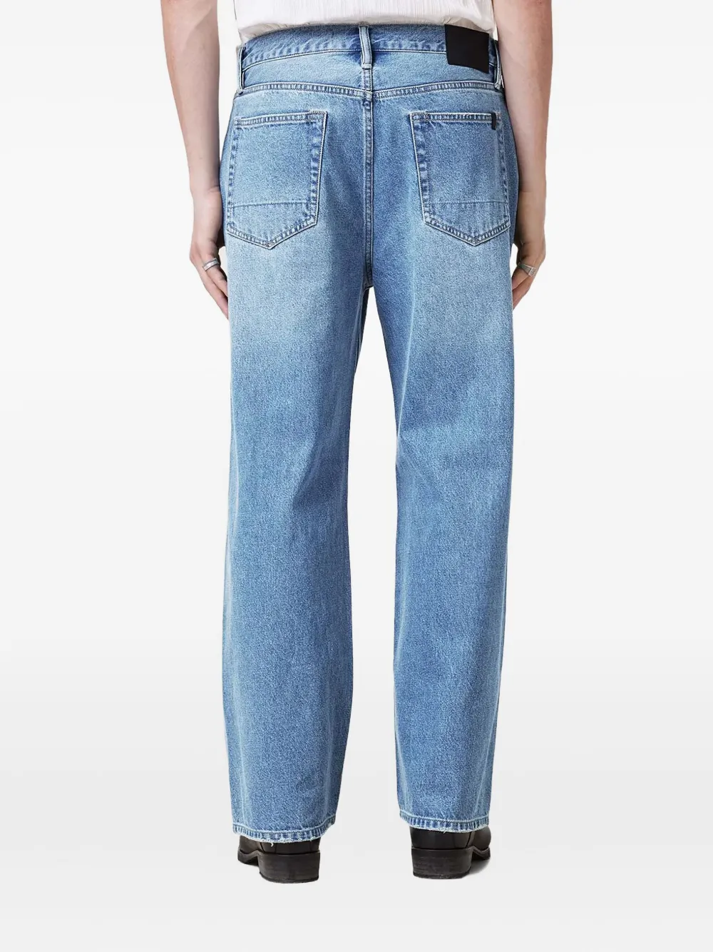 AllSaints Jeans met wijde pijpen Blauw