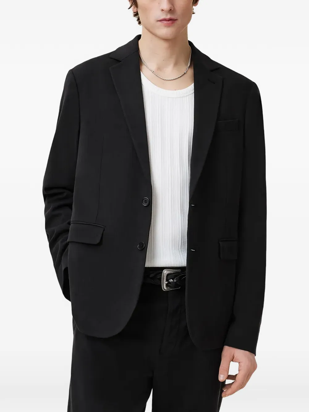 AllSaints button-fastening pocket blazer | negro | Image 1