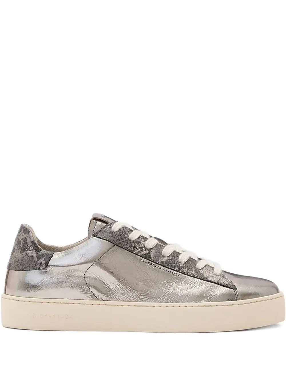 AllSaints Sneakers met metallic vlak Zilver