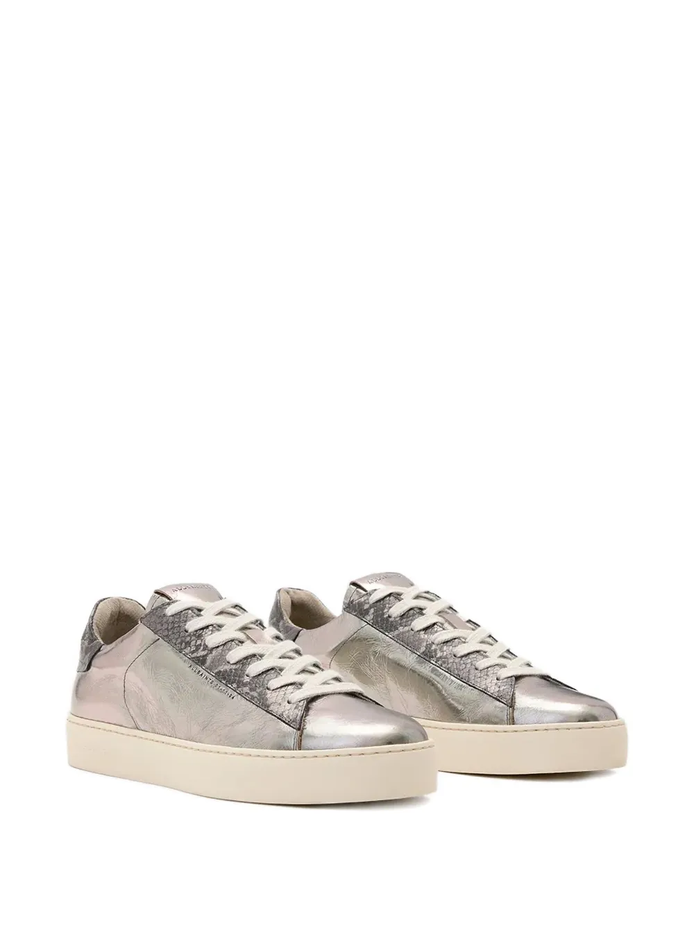 AllSaints Sneakers met metallic vlak - Zilver