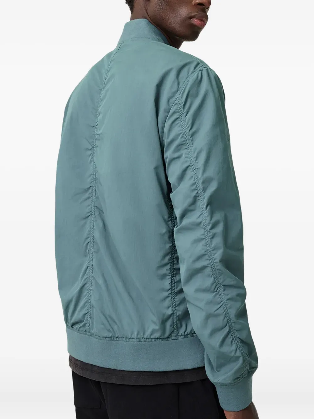 AllSaints Bomberjack met geborduurd logo Blauw
