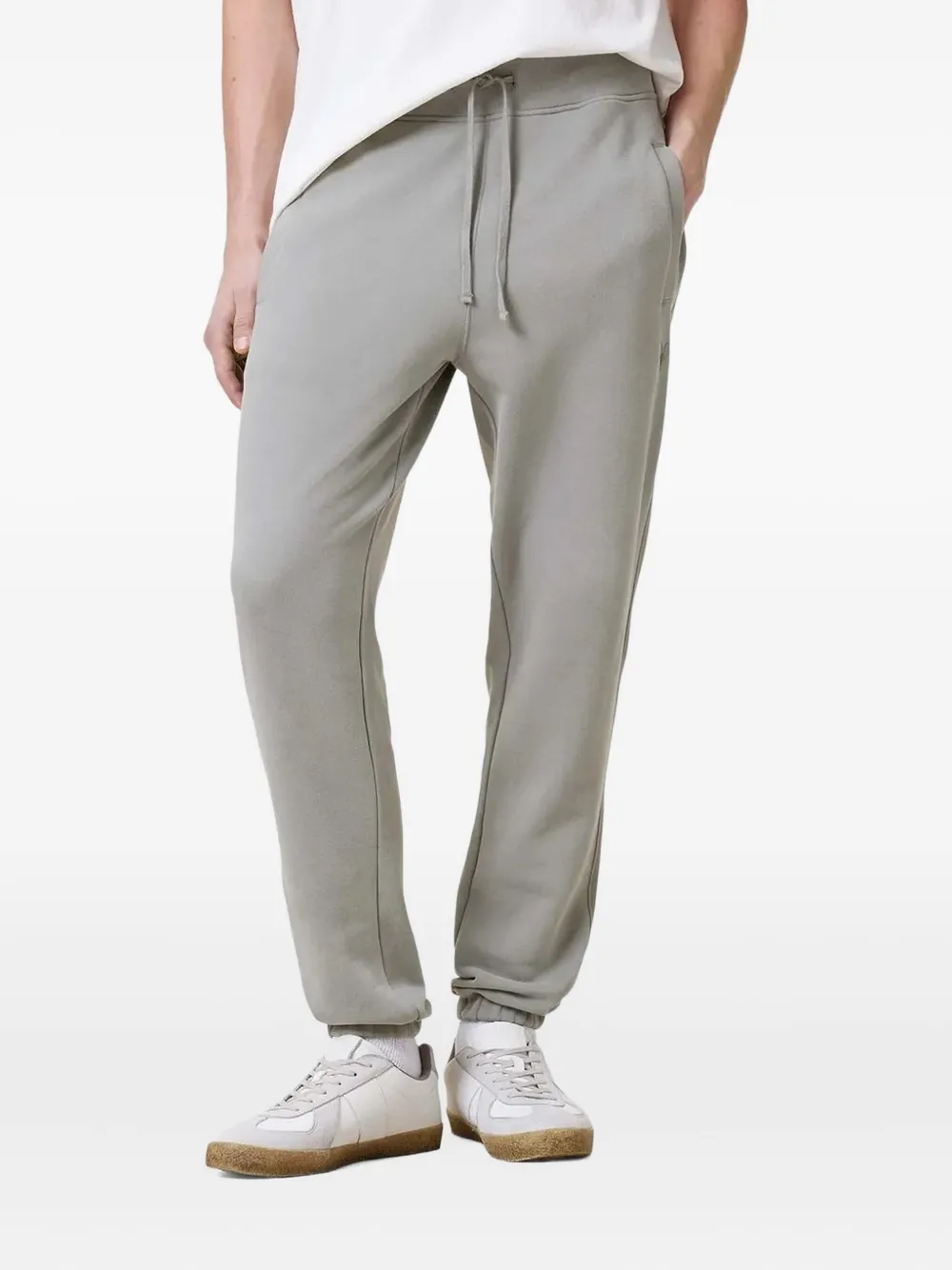 AllSaints Broek met geborduurd logo Grijs
