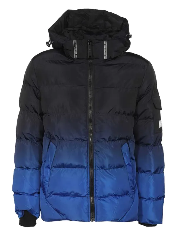 Point Zero Hooded Down Jacket Blue FARFETCH UK