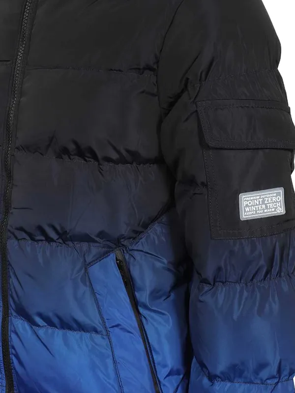 Point Zero Hooded Down Jacket Blue FARFETCH UK