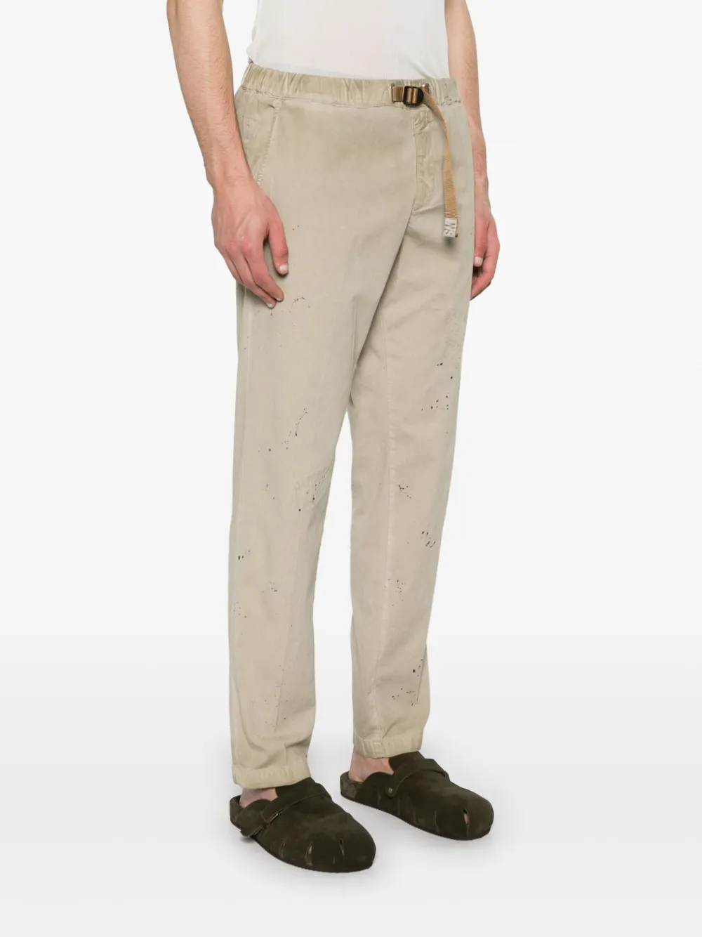 White Sand Broek met verfspetters Beige