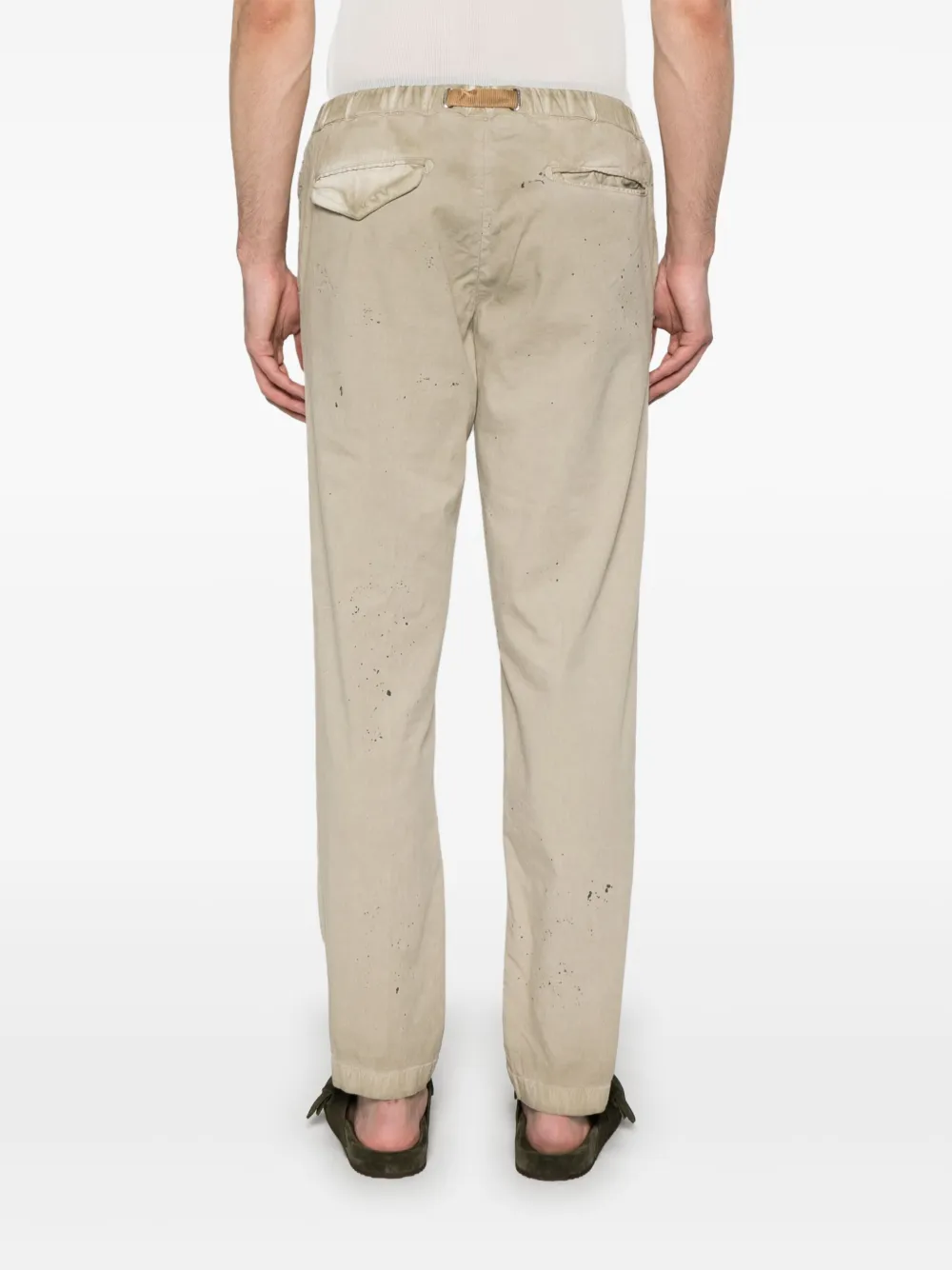 White Sand Broek met verfspetters Beige