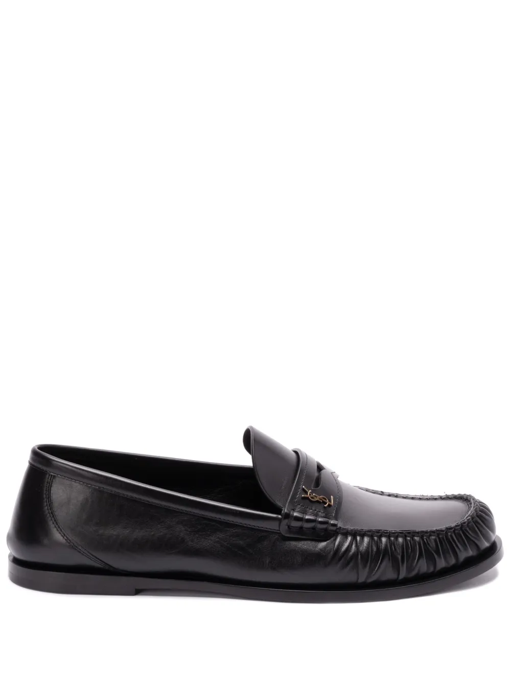 Saint Laurent leather loafers Black