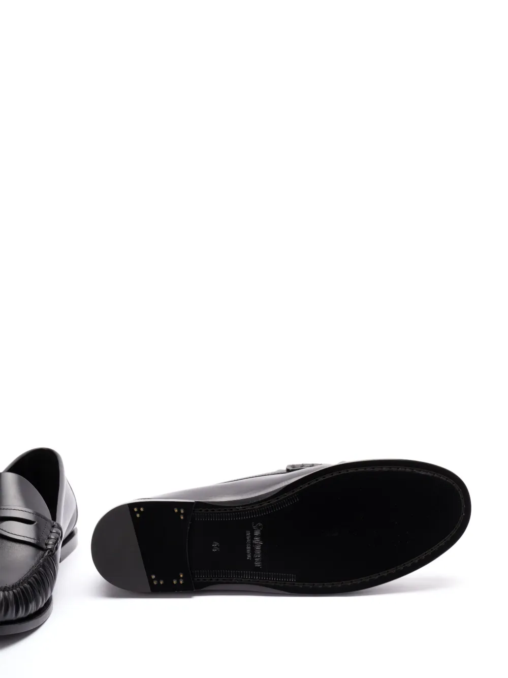 Saint Laurent leather loafers Black