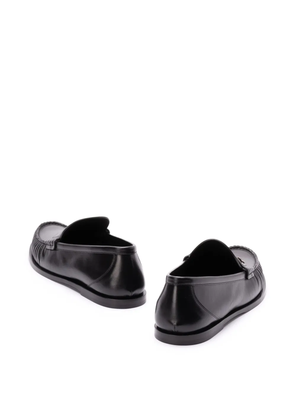 Saint Laurent leather loafers Black