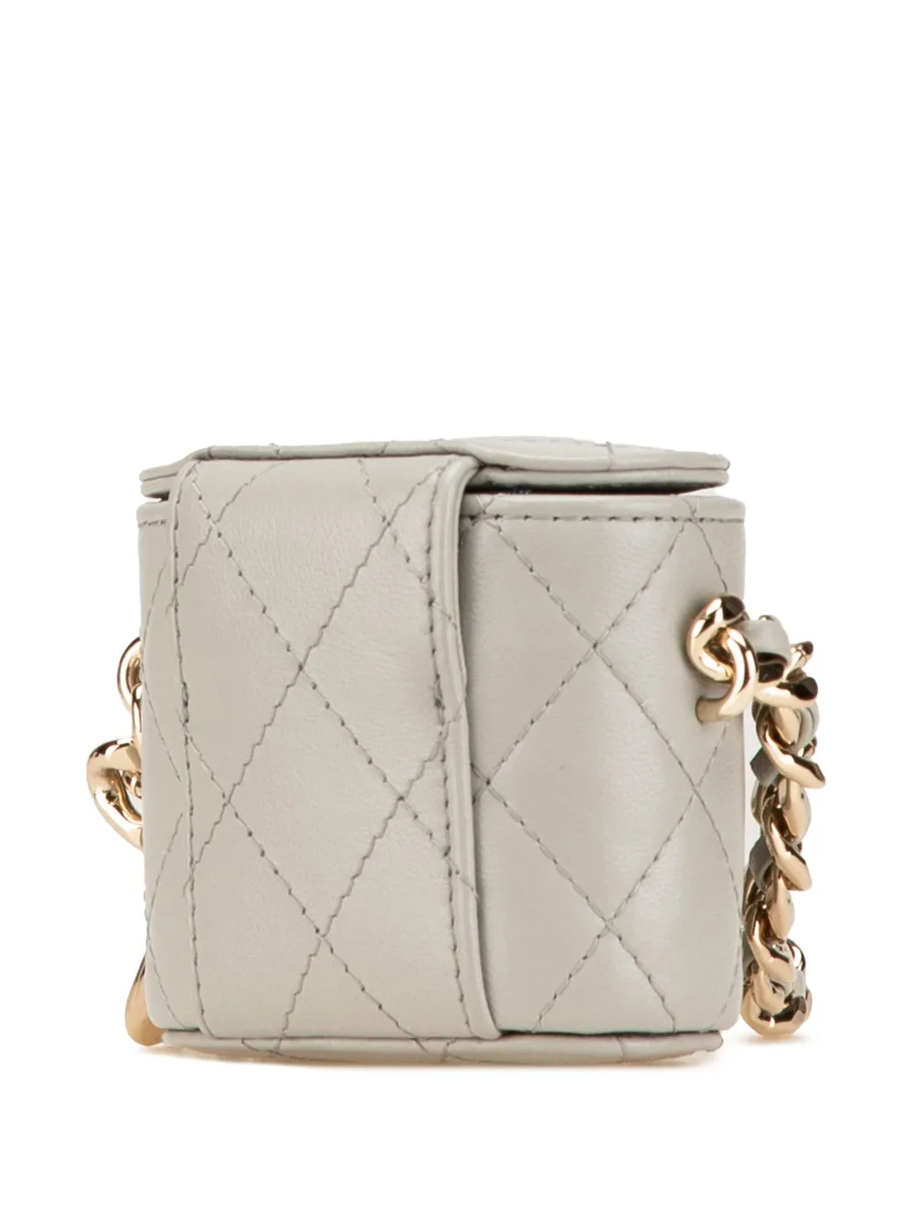 Image 2 of CHANEL Pre-Owned 2021 Mini Lambskin Elegant Chain Vanity Case crossbody bag