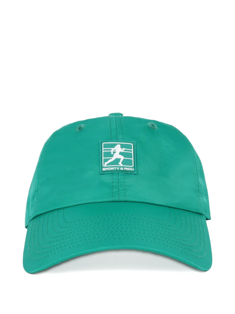 Sporty And Rich Logo-patch Cap In Green
