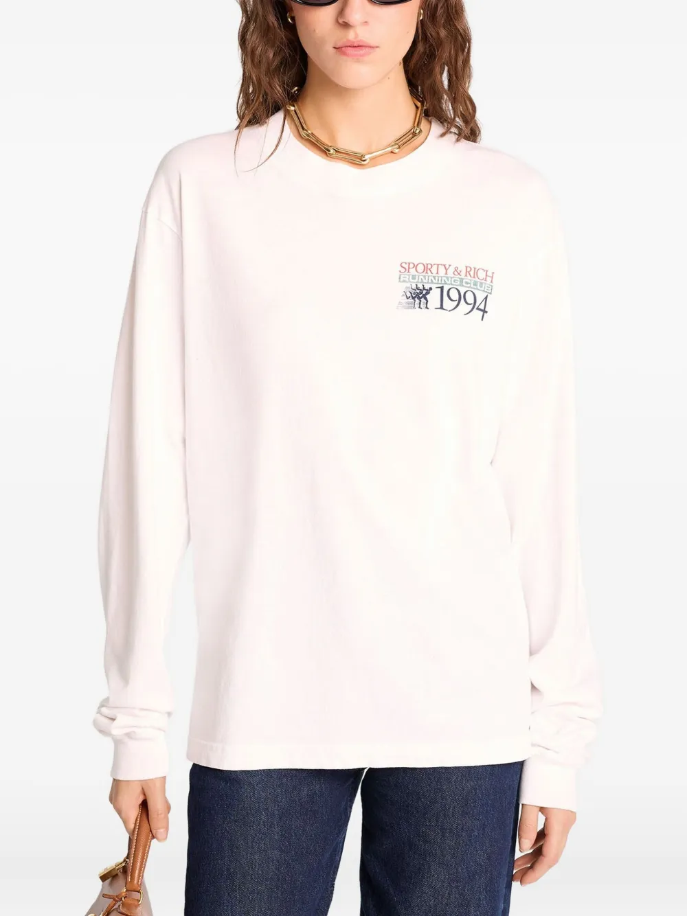 Sporty & Rich 1994 T-shirt Wit