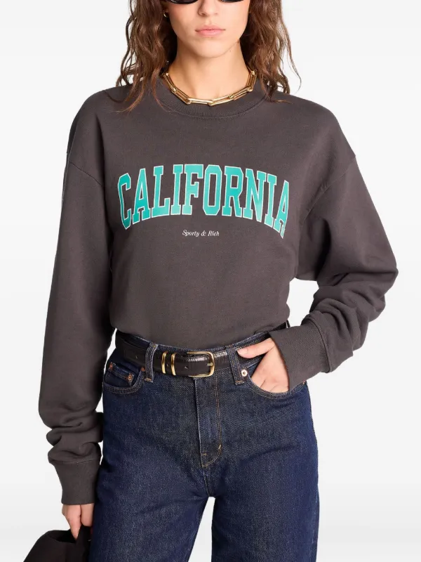 Sporty & Rich California スウェットシャツ | ブラック | FARFETCH JP