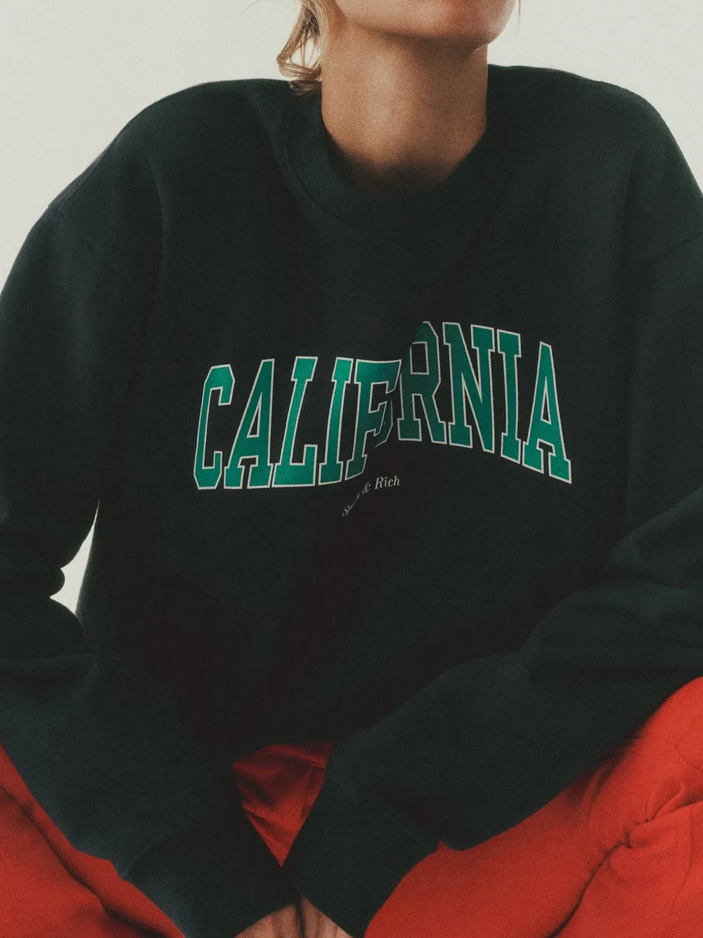 Sporty & Rich California sweater Zwart