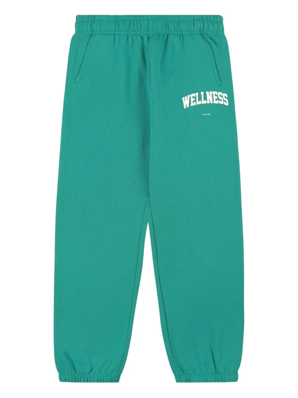 Sporty And Rich Logo-print Track Pants In Green