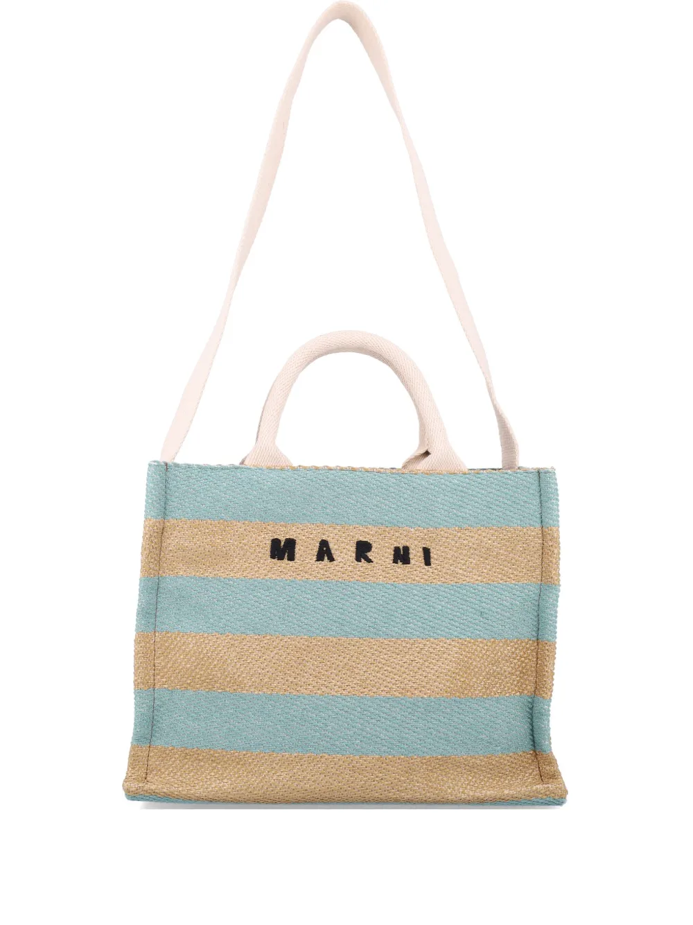 Marni ロゴ ハンドバッグ - ブルー Marni ロゴ ハンドバッグ - ブルー