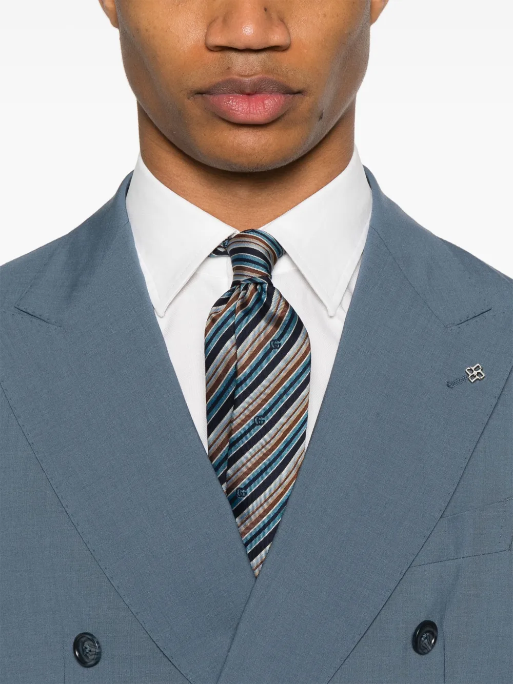 Tagliatore Pak met dubbele rij knopen Blauw