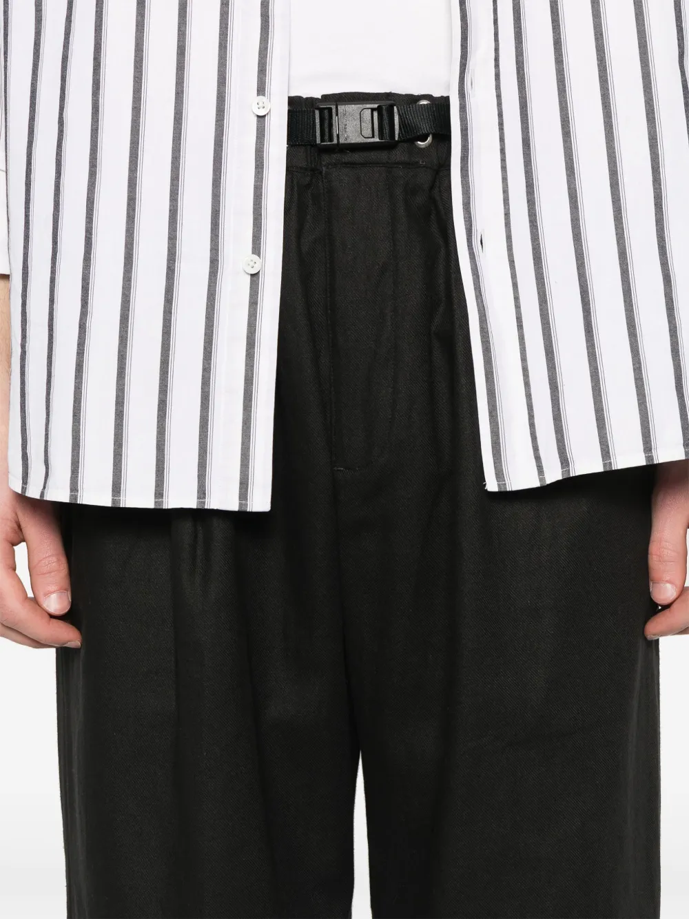 White Sand Broek met wijde pijpen Zwart