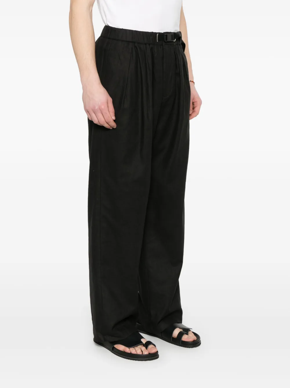 White Sand Broek met wijde pijpen Zwart