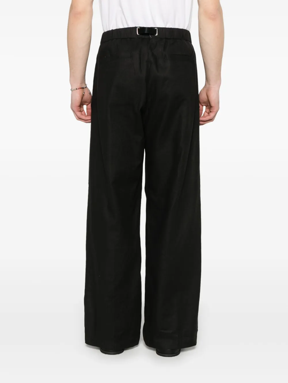 White Sand Broek met wijde pijpen Zwart