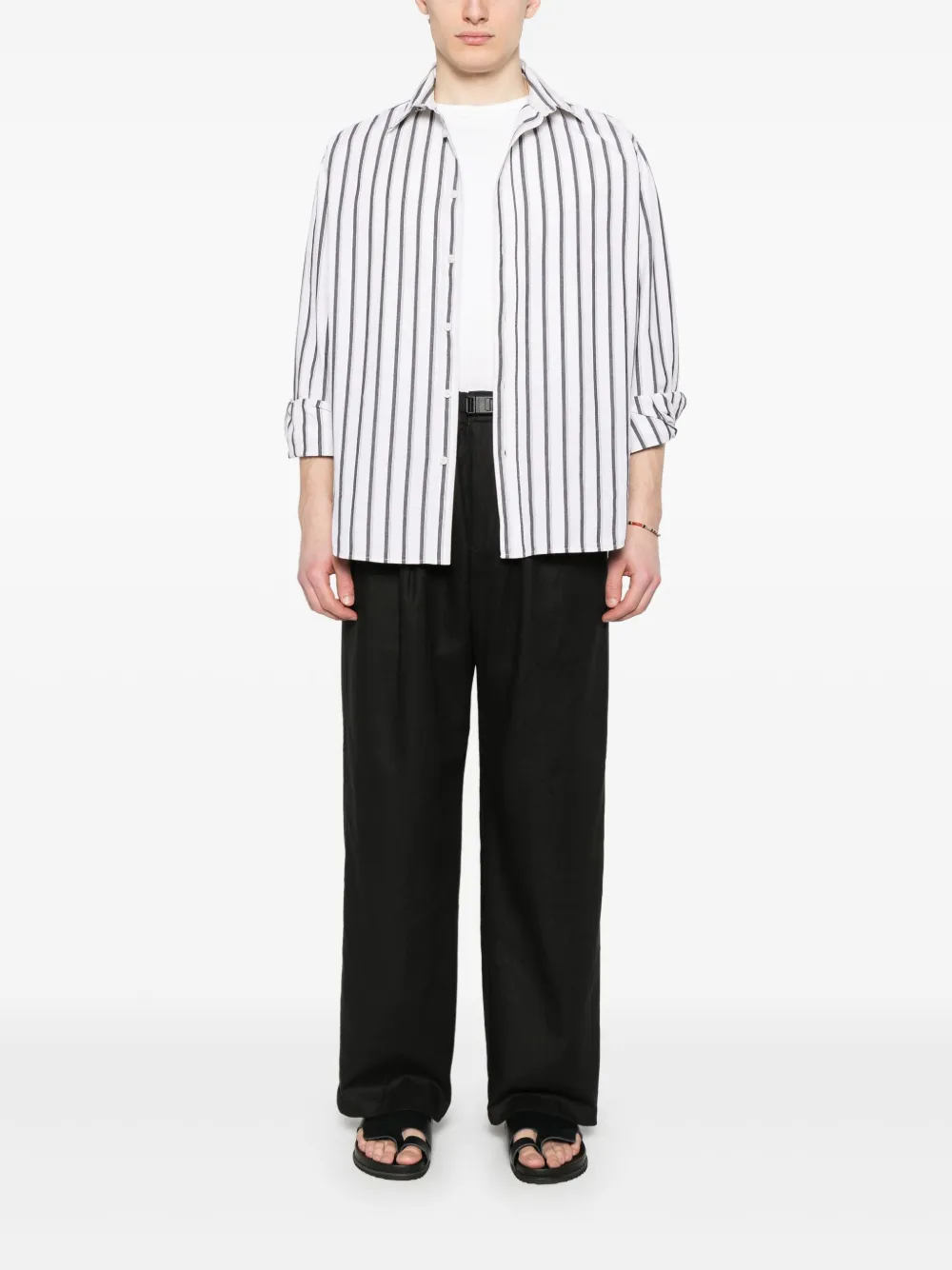 whitesand White Sand Broek met wijde pijpen - Zwart