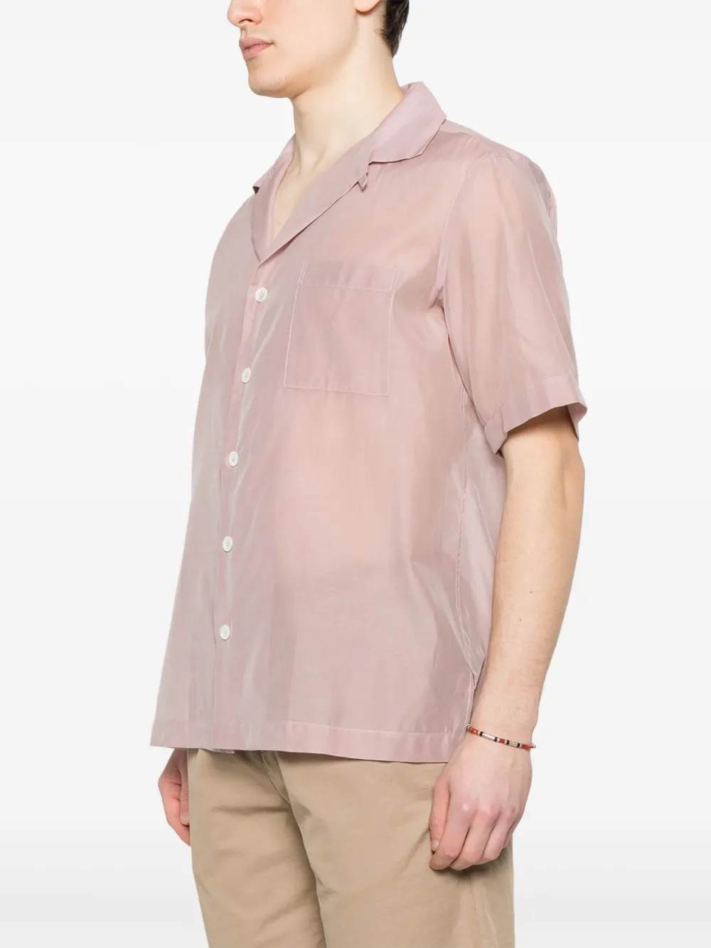 Lardini Doorzichtig overhemd Roze