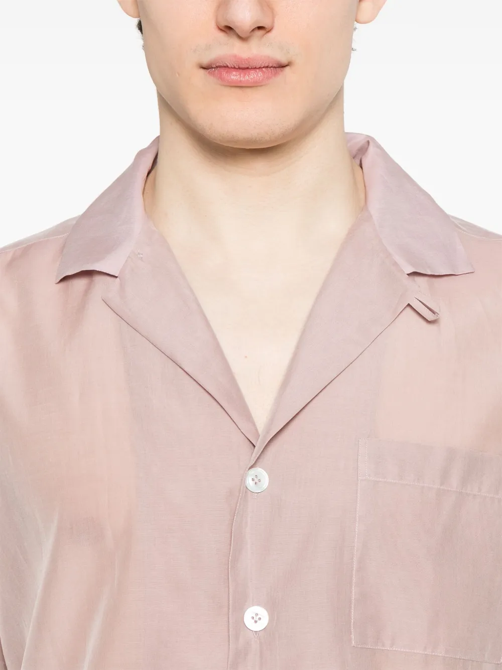 Lardini Doorzichtig overhemd Roze