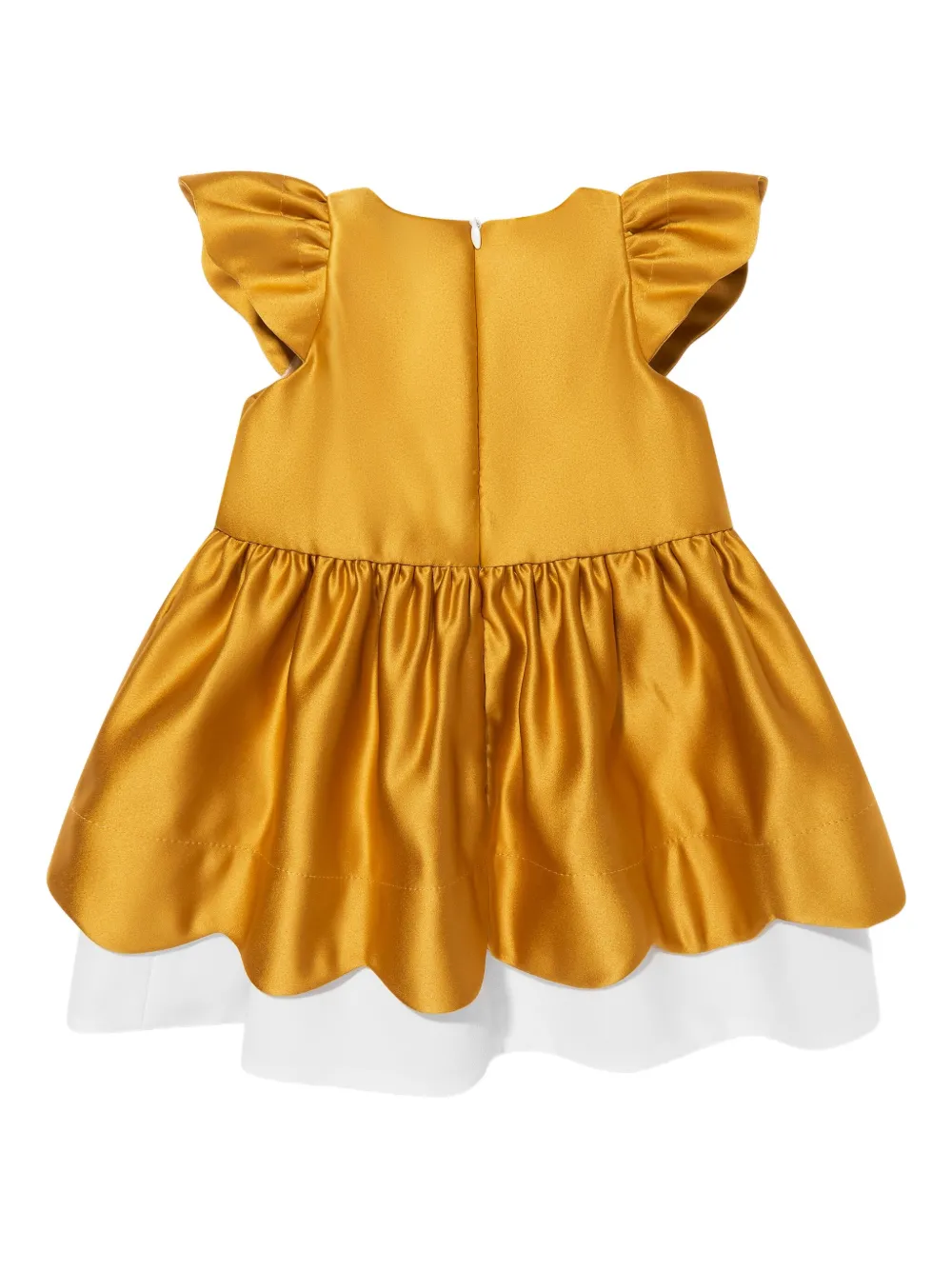 Hucklebones London Jurk met satijnen afwerking Geel