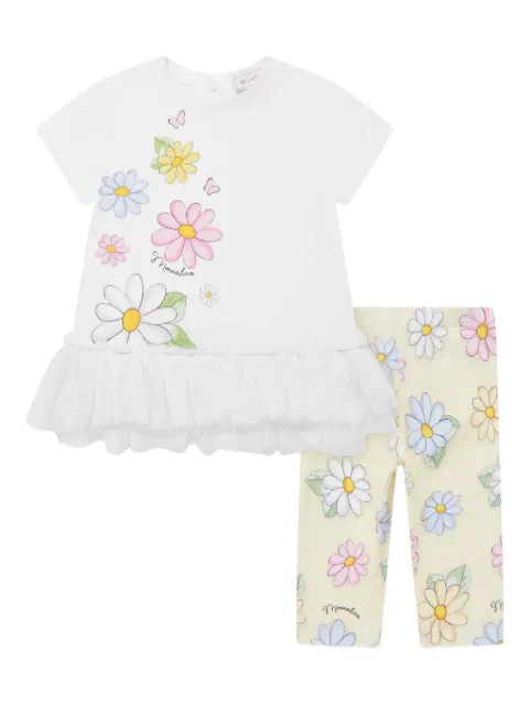 Monnalisa set de dos piezas con estampado floral
