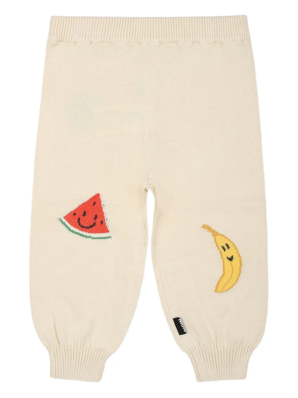Molo Intarsia gebreide legging Beige
