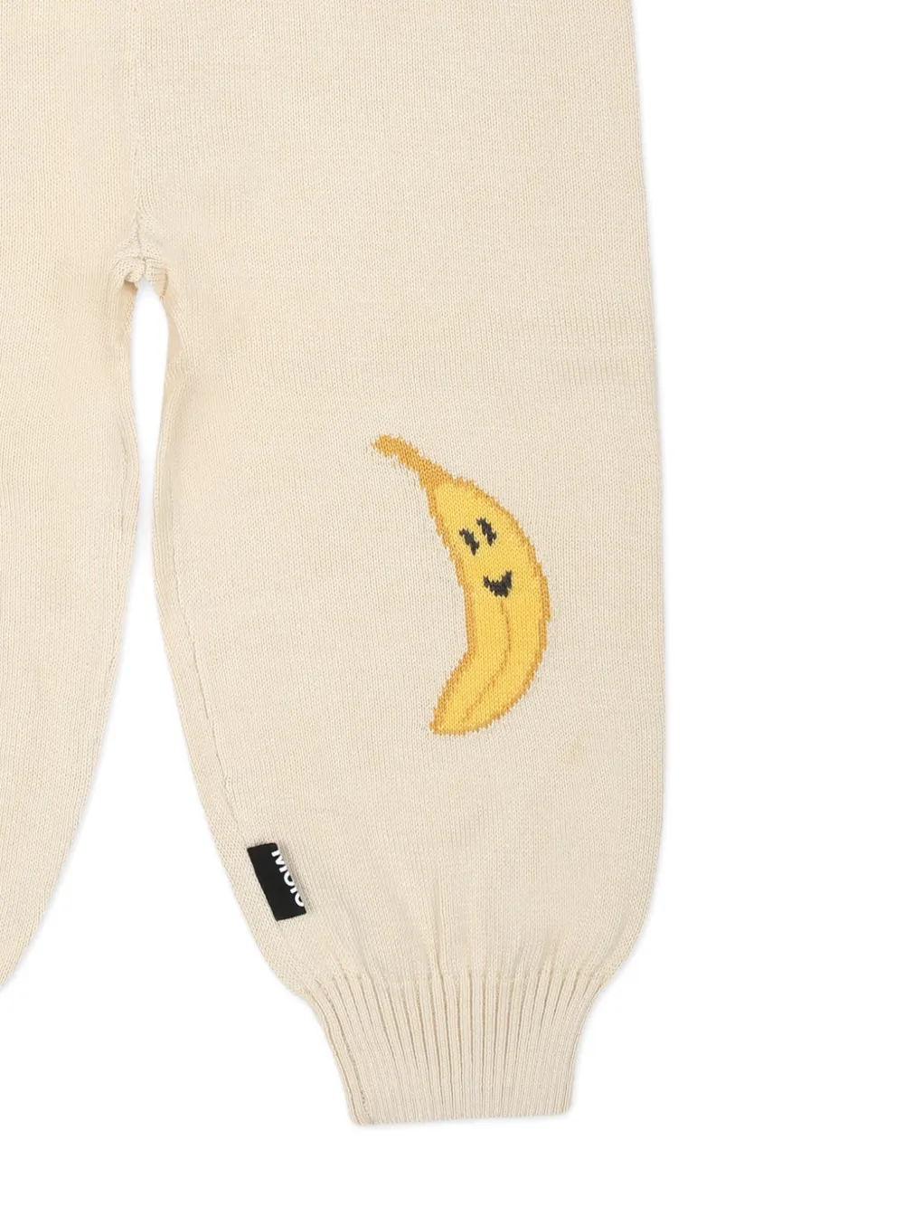 Molo Intarsia gebreide legging Beige