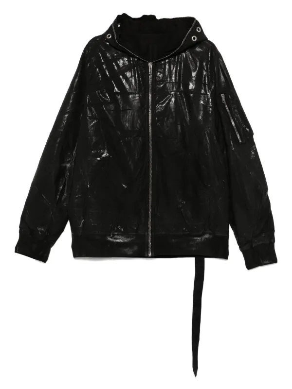 本物の Rick Owens DRKSHDW Gimp Flight ボンバージャケット | ブラック ジャケット・アウター