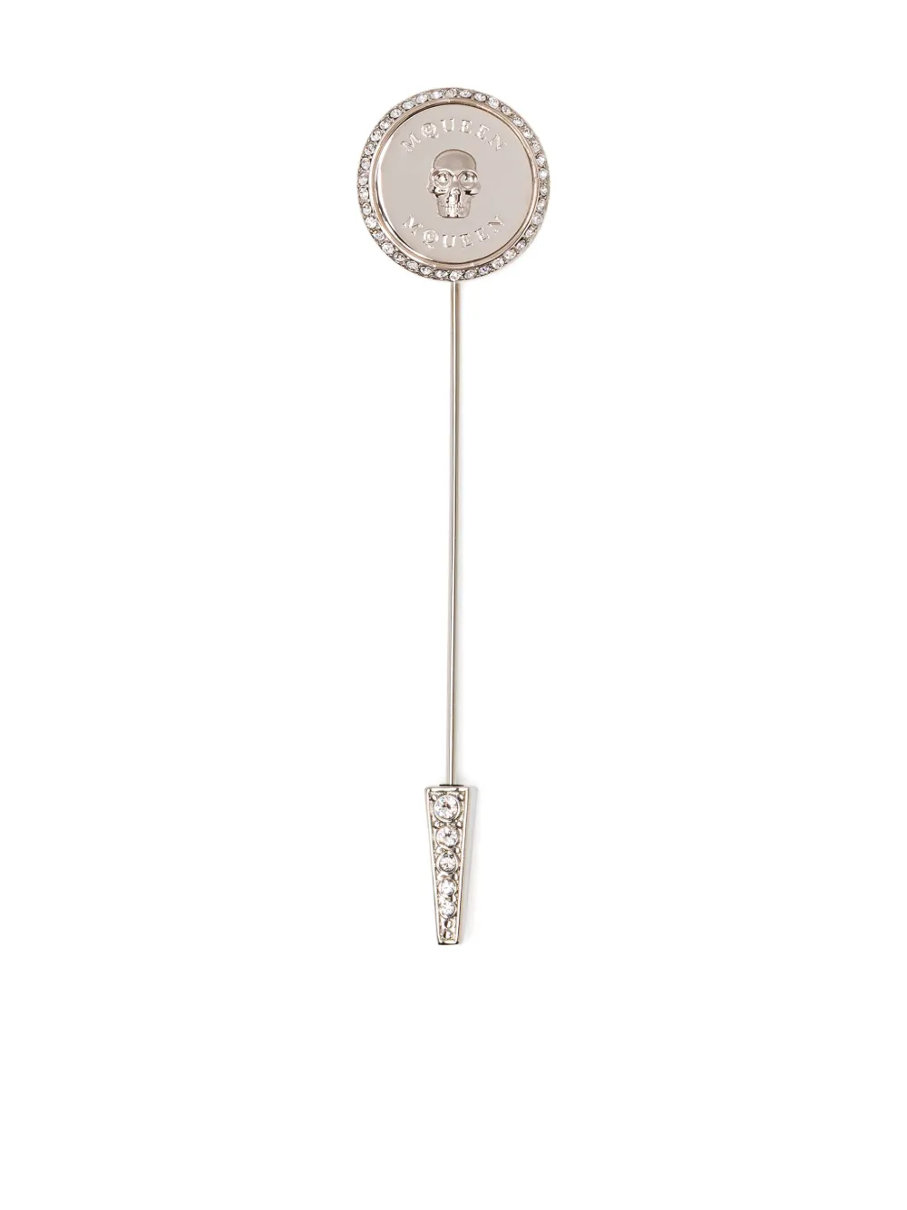 Alexander McQueen prendedor de calavera | plateado | Image 1