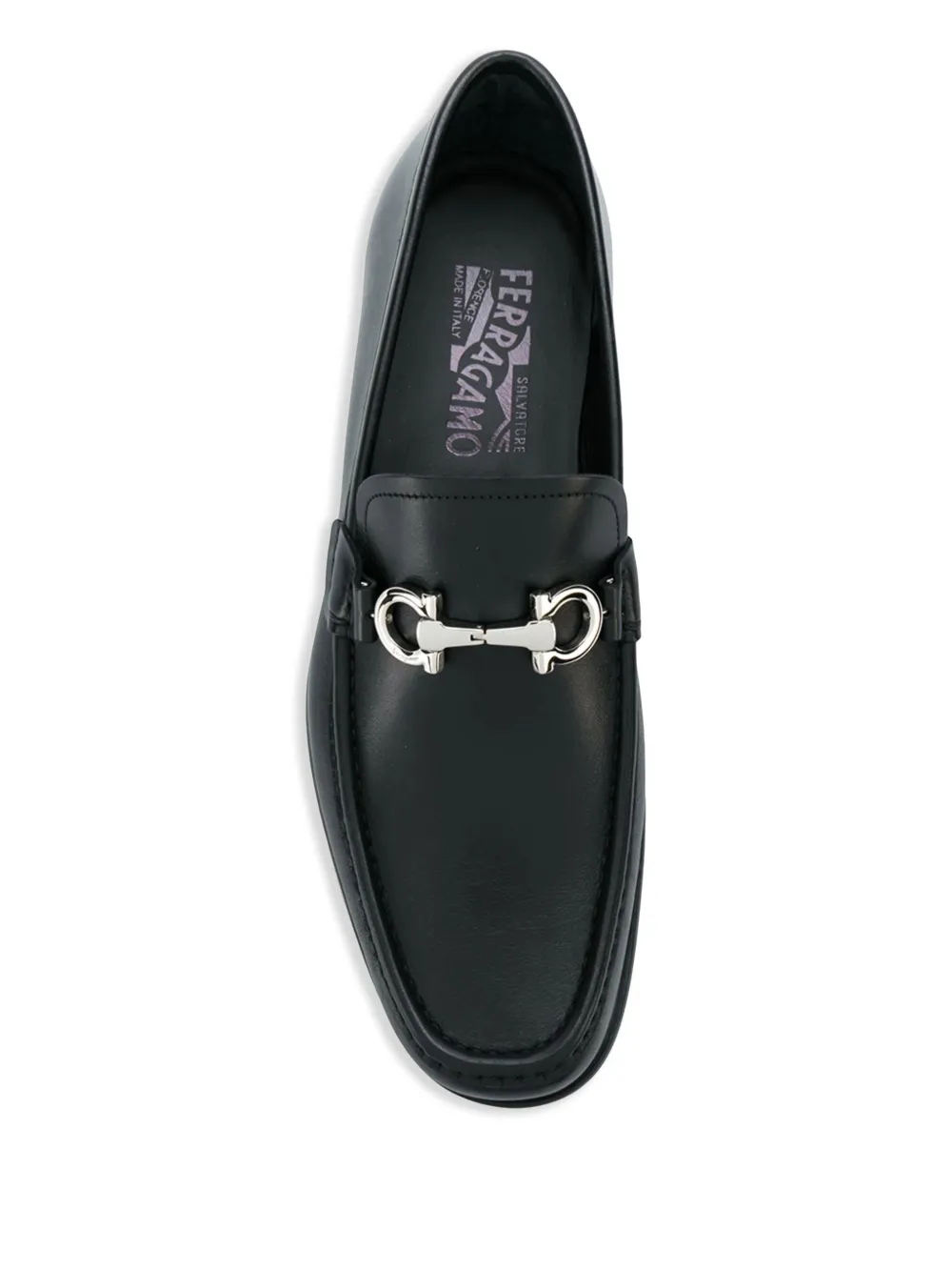 Ferragamo Loafers met Gancini-plakkaat Zwart