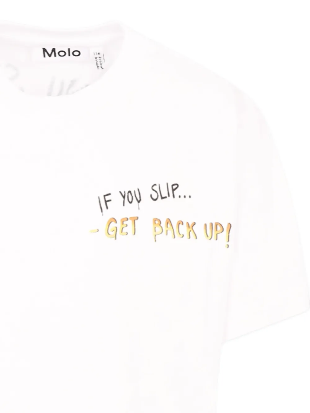 Molo T-shirt met tekst Wit