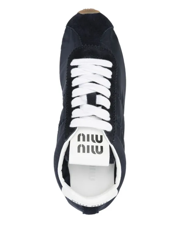 Miu Miu Plume Sneakers | Blue | FARFETCH UK